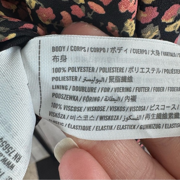 Abercrombie & Fitch Floral Top Long Sleeve Size Small - Picture 6 of 6